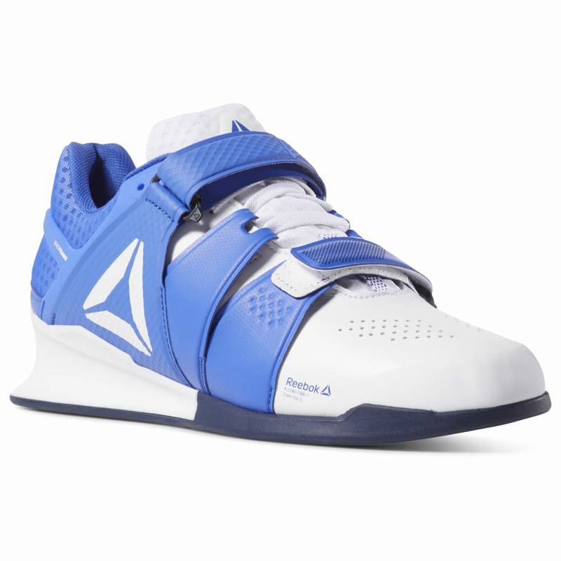 Tenisi Reebok Legacy Lifter Barbati Albi/Bleumarin Romania EY4840KB